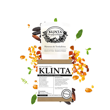 Klinta massageljus/doftljus - Bärnsten & Tonkaböna