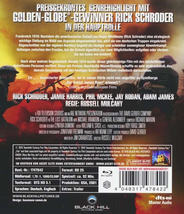 Lost Battalion (ej svensk text) (Blu-ray) - 2