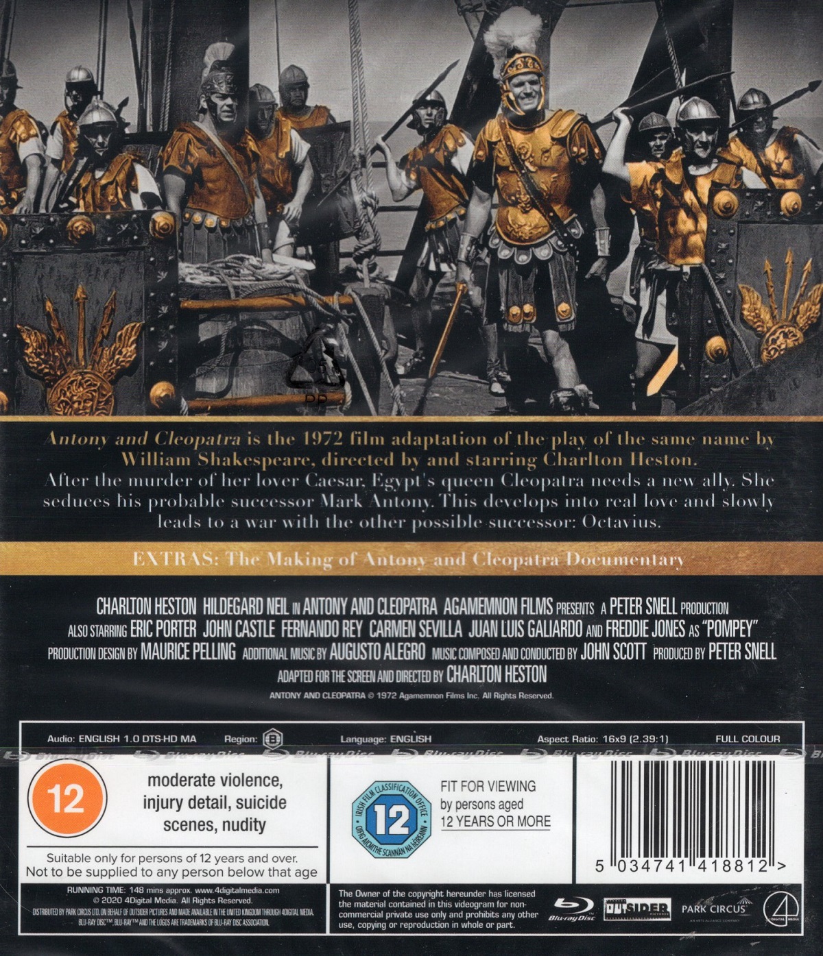 Antony And Cleopatra (ej svensk text) (Blu-ray) - 2