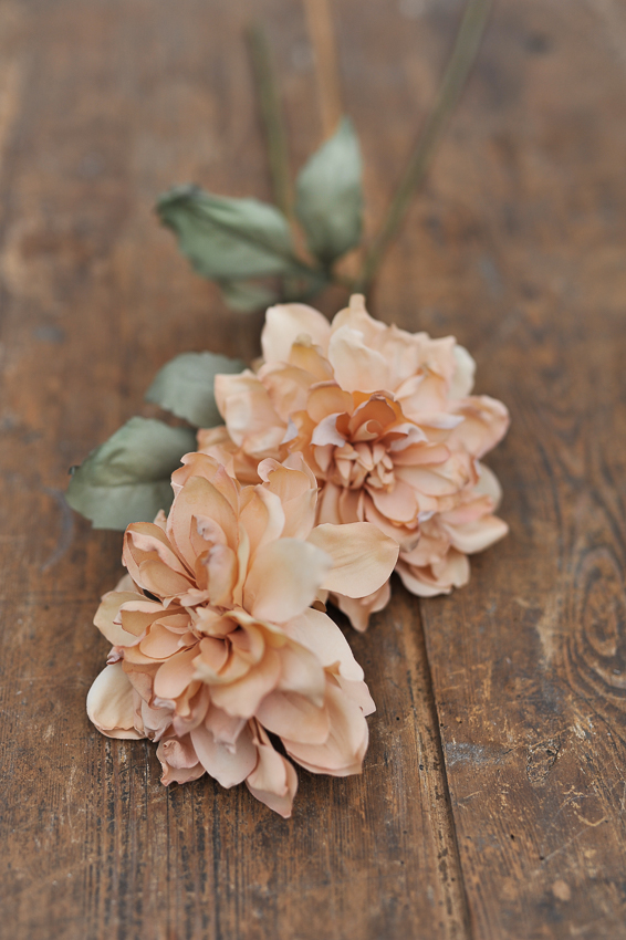 Dried Dahlia - Beige - 60 cm - 3