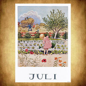 Juli Elsa Beskow - Månadsbild A4 - BB02