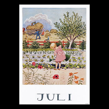 Juli Elsa Beskow - Månadsbild A4 - BB02