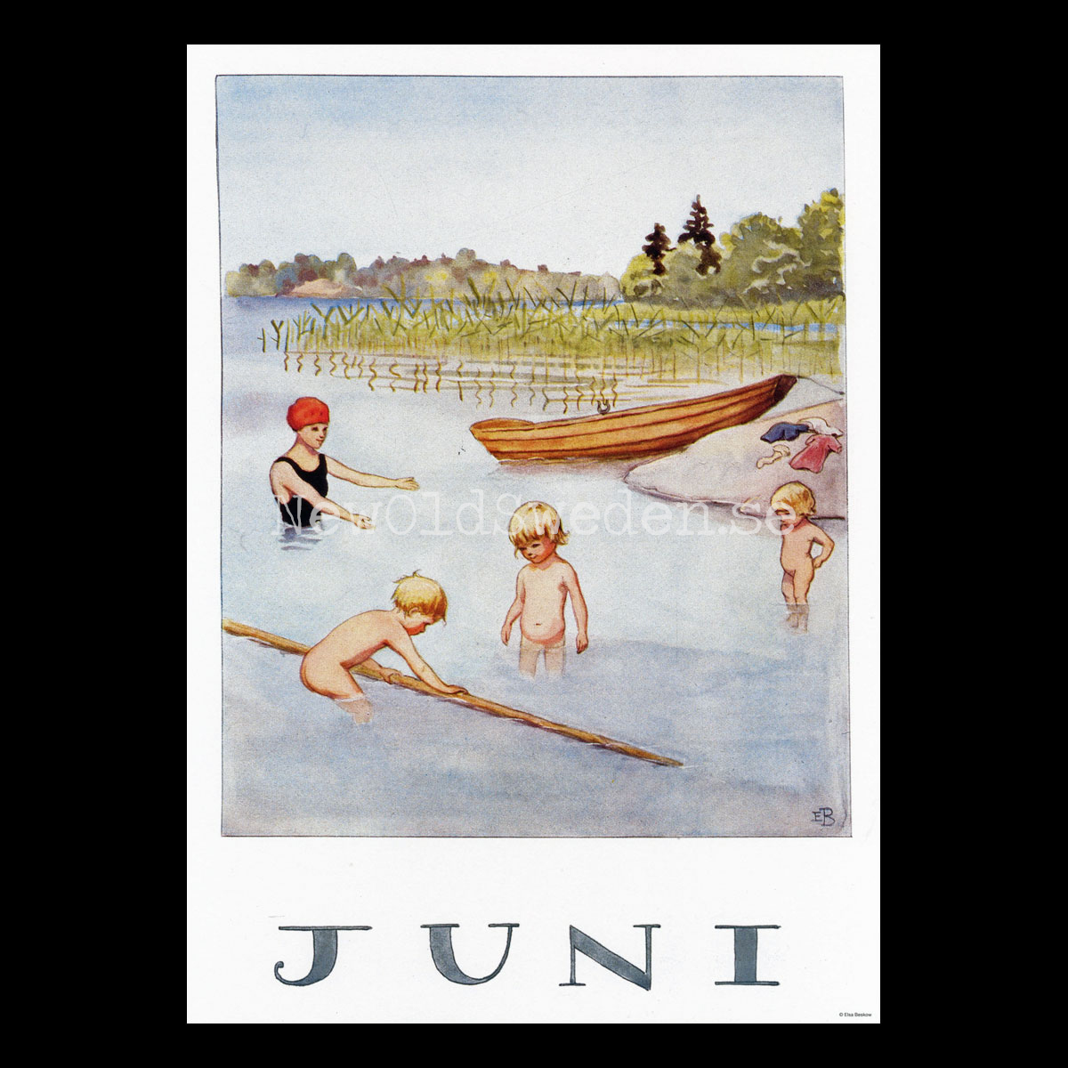Juni Elsa Beskow - Månadsbild A4 - BB02