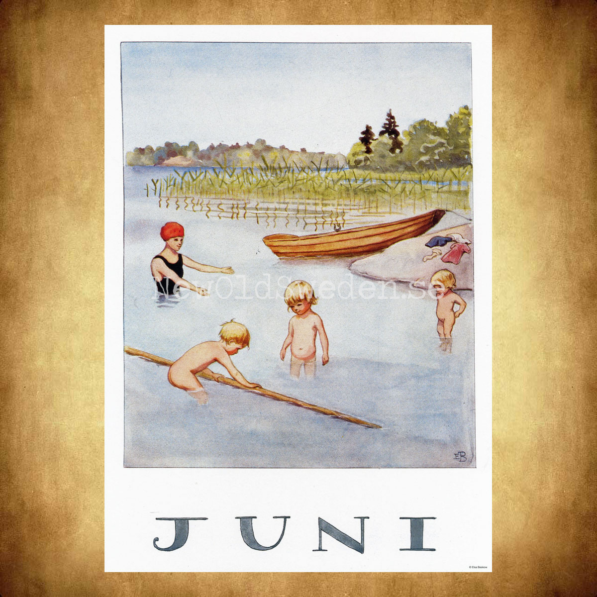 Juni Elsa Beskow - Månadsbild A4 - BB02 - 2