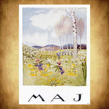 Maj Elsa Beskow - Månadsbild A4 - BB01