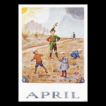 April Elsa Beskow - Månadsbild A4 - BB01