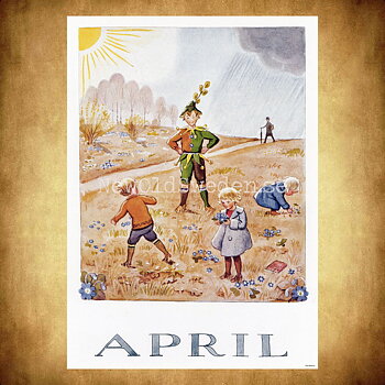 April Elsa Beskow - Månadsbild A4 - BB01