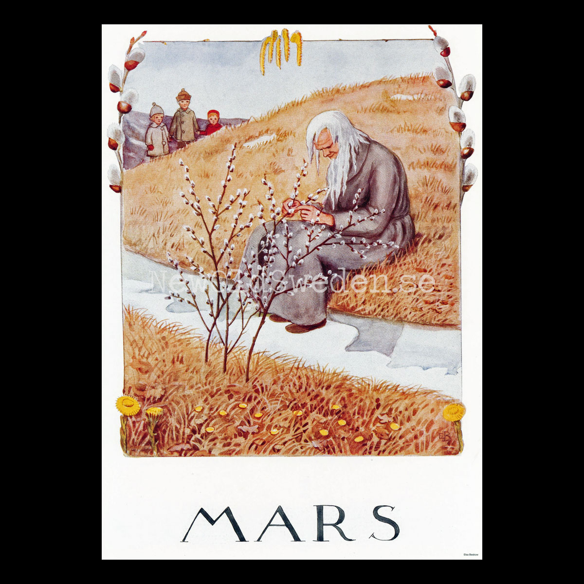 Mars Elsa Beskow - Månadsbild A4 - BB01