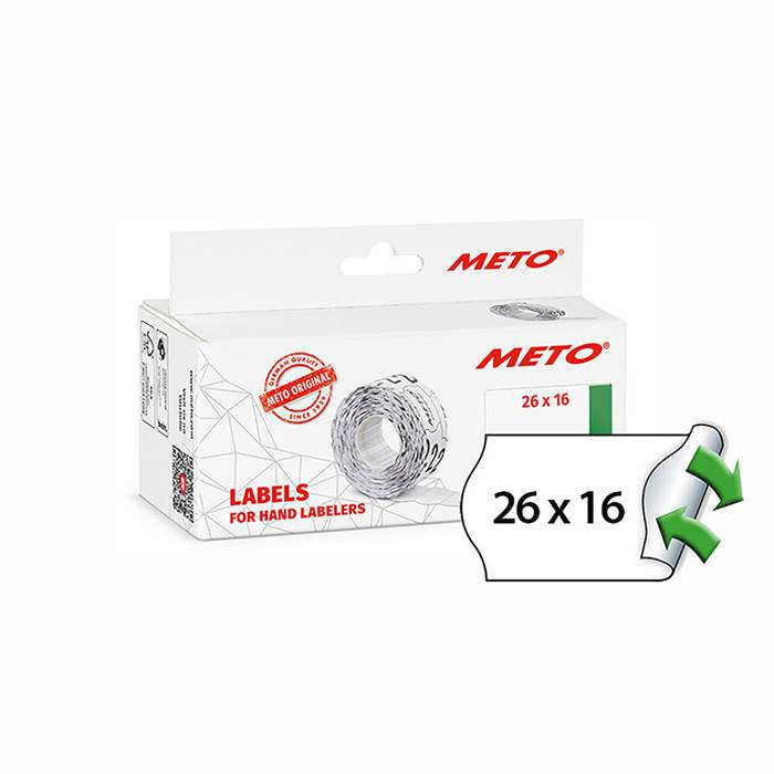 Etikett 26x16 vit avtag 6rl/fp - 2
