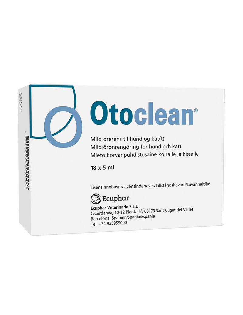 Otoclean Öronrengöring för hund och katt 18 x 5 ml
