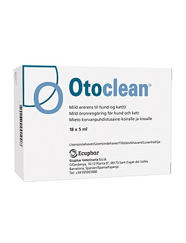 Otoclean Öronrengöring för hund och katt 18 x 5 ml