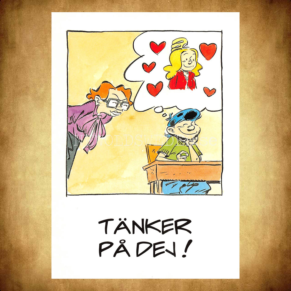 TÄNKER PÅ DEJ! No: 1 - Eva och Adam - Johan Unenge - Vykort - 300 - 2