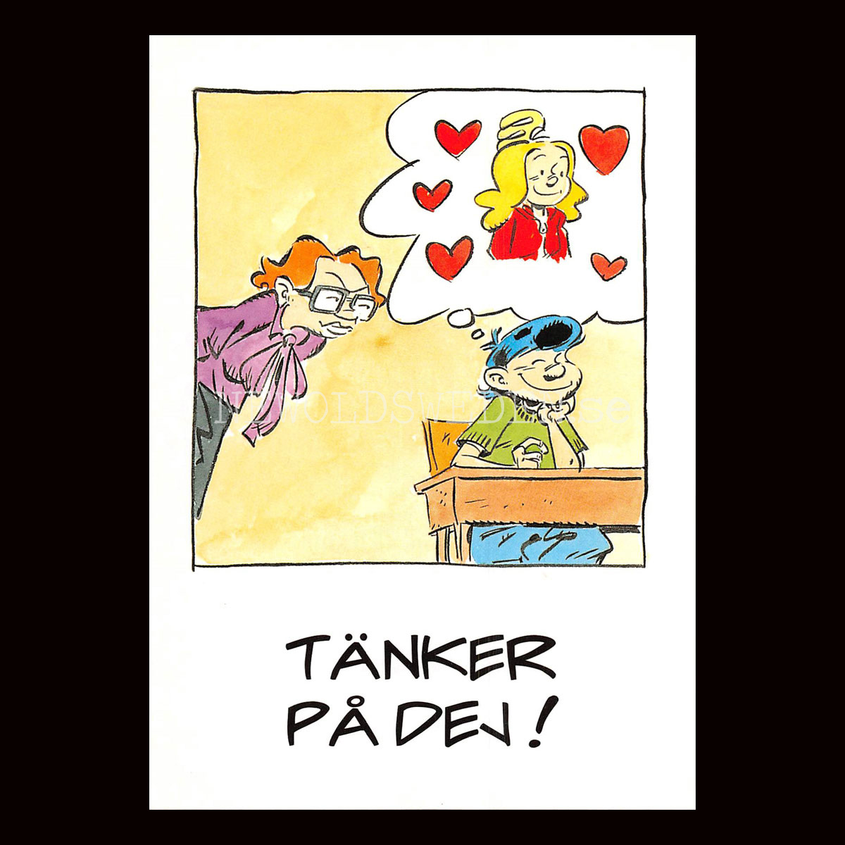 TÄNKER PÅ DEJ! No: 1 - Eva och Adam - Johan Unenge - Vykort - 300