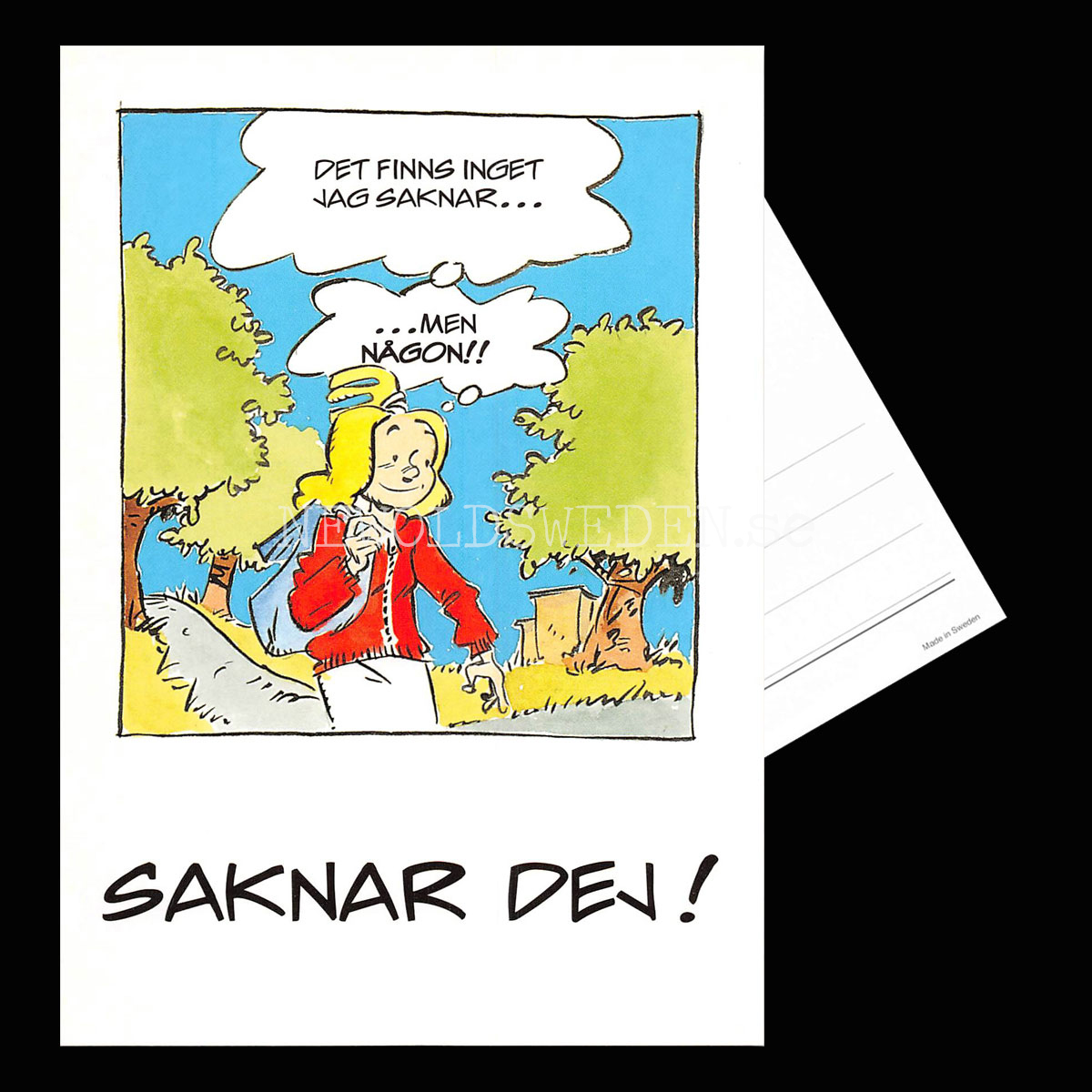 SAKNAR DEJ! No: 2 Eva och Adam - Johan Unenge Vykort - 150 - 3