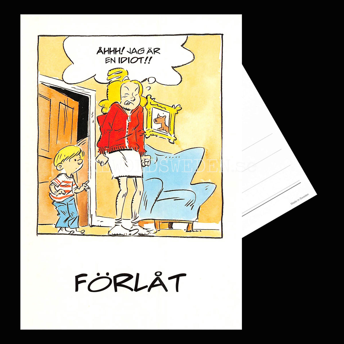 FÖRLÅT No: 4 - Eva och Adam - Johan Unenge - Vykort - 300 - 3