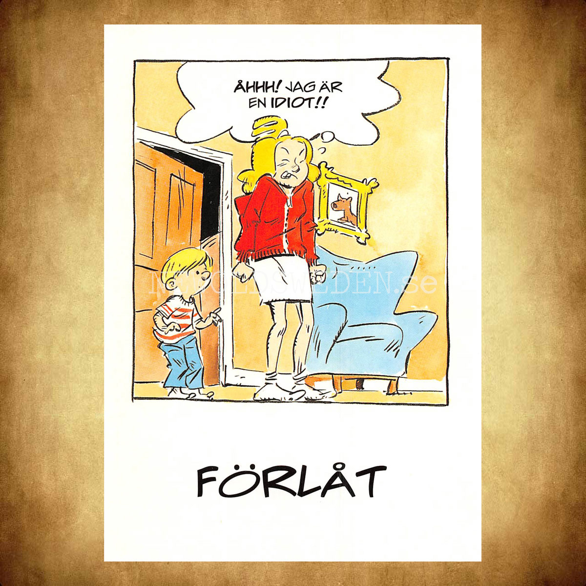 FÖRLÅT No: 4 - Eva och Adam - Johan Unenge - Vykort - 300 - 2