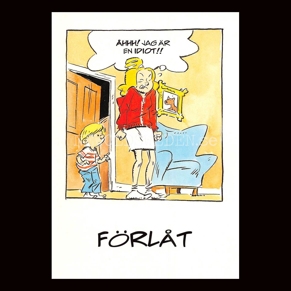 FÖRLÅT No: 4 - Eva och Adam - Johan Unenge - Vykort - 300