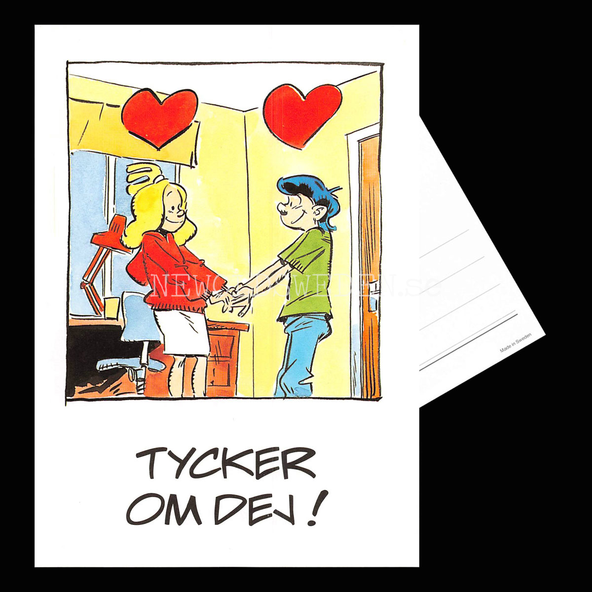 TYCKER OM DEJ! No: 3 - Eva och Adam - Johan Unenge - Vykort - 300 - 3