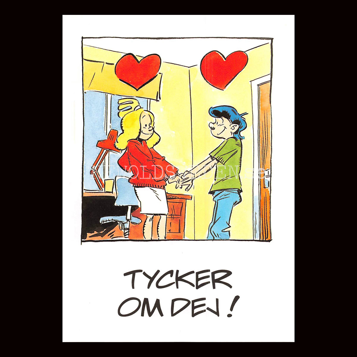 TYCKER OM DEJ! No: 3 - Eva och Adam - Johan Unenge - Vykort - 300