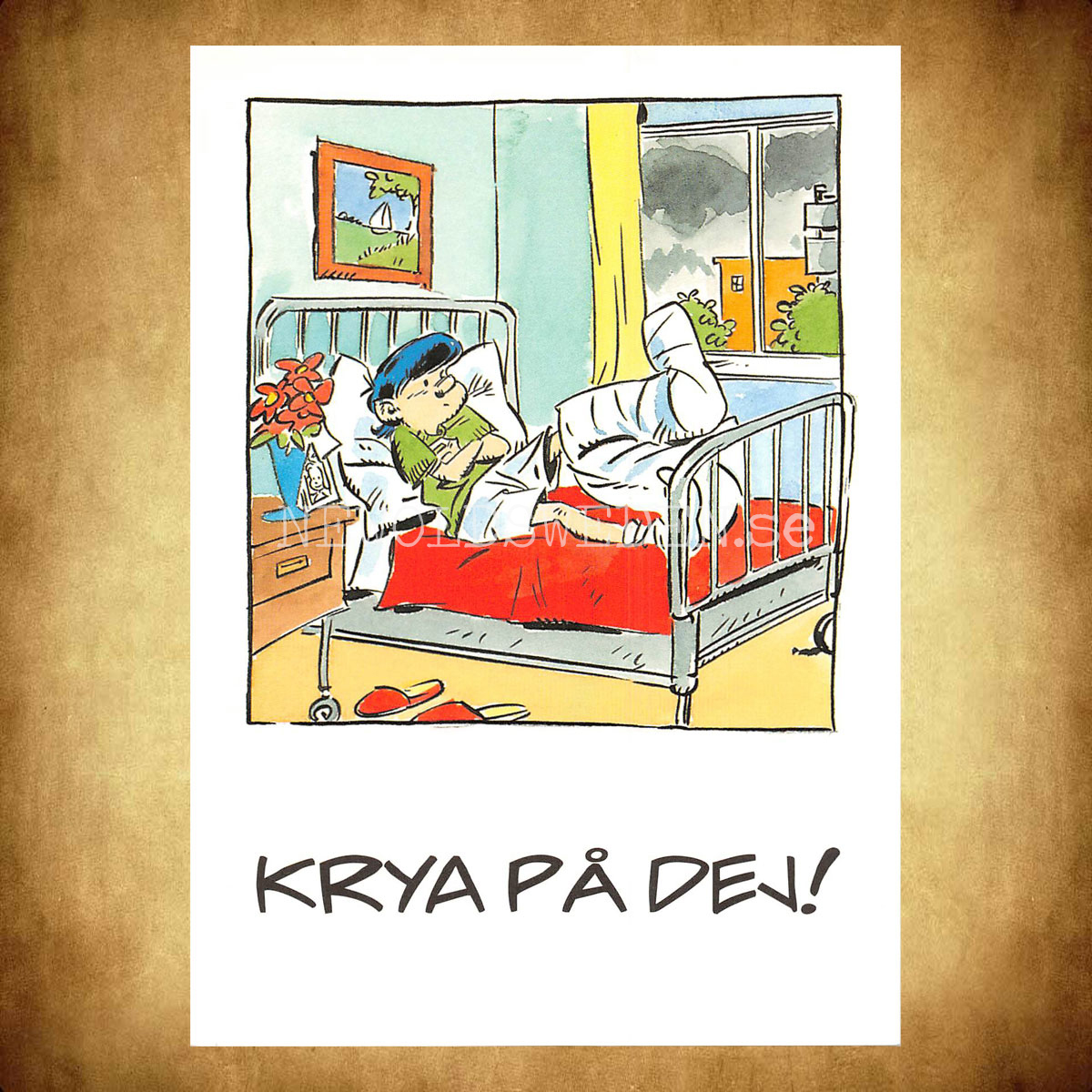 KRYA PÅ DEJ! No: 5 Eva och Adam - Johan Unenge Vykort - 150 - 2