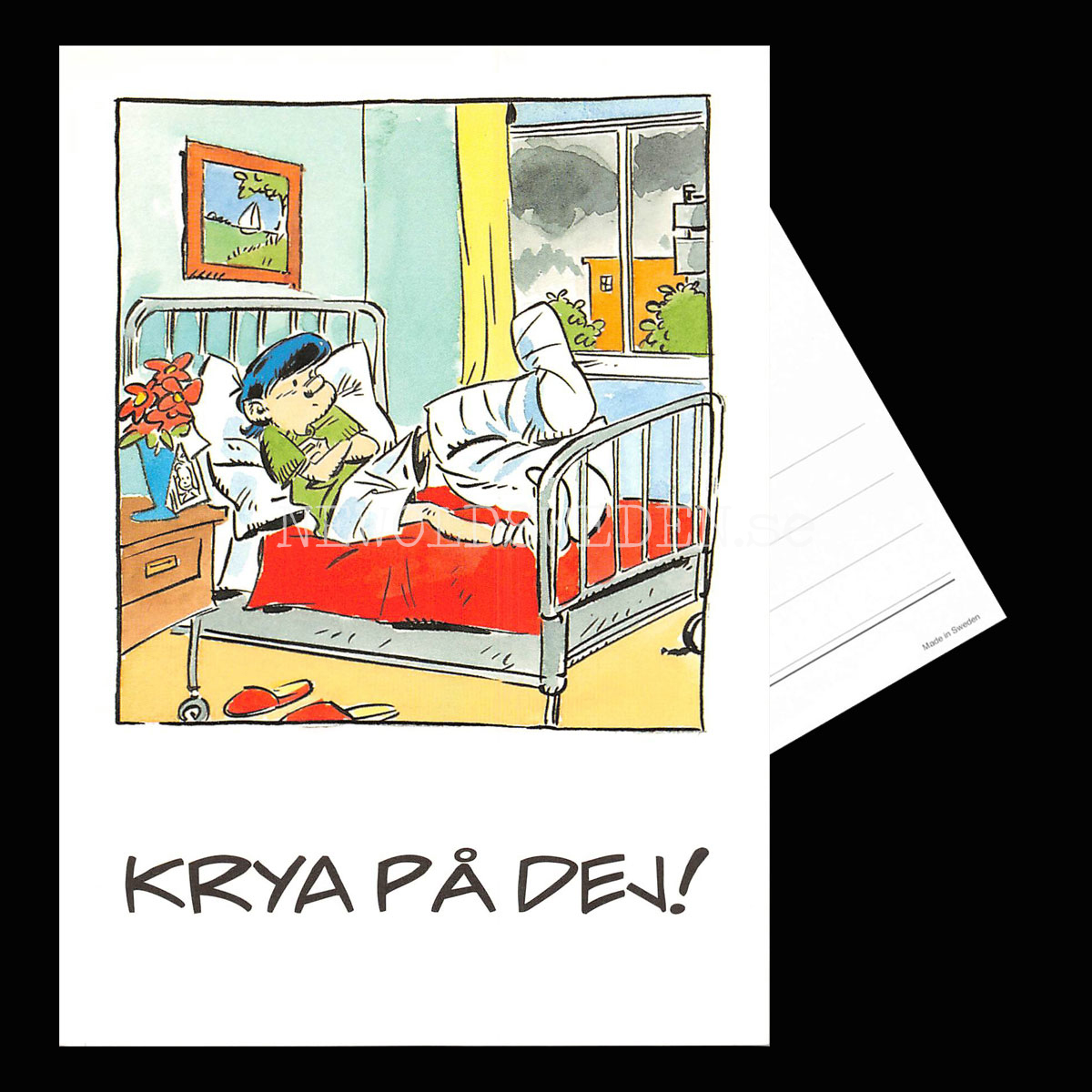 KRYA PÅ DEJ! No: 5 Eva och Adam - Johan Unenge Vykort - 150 - 3