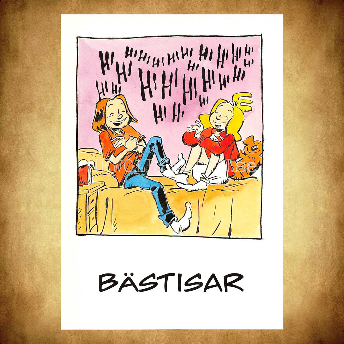 BÄSTISAR No: 6 - Eva och Adam - Johan Unenge - Vykort - 300 - 2