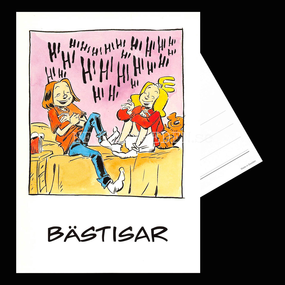 BÄSTISAR No: 6 - Eva och Adam - Johan Unenge - Vykort - 300 - 3