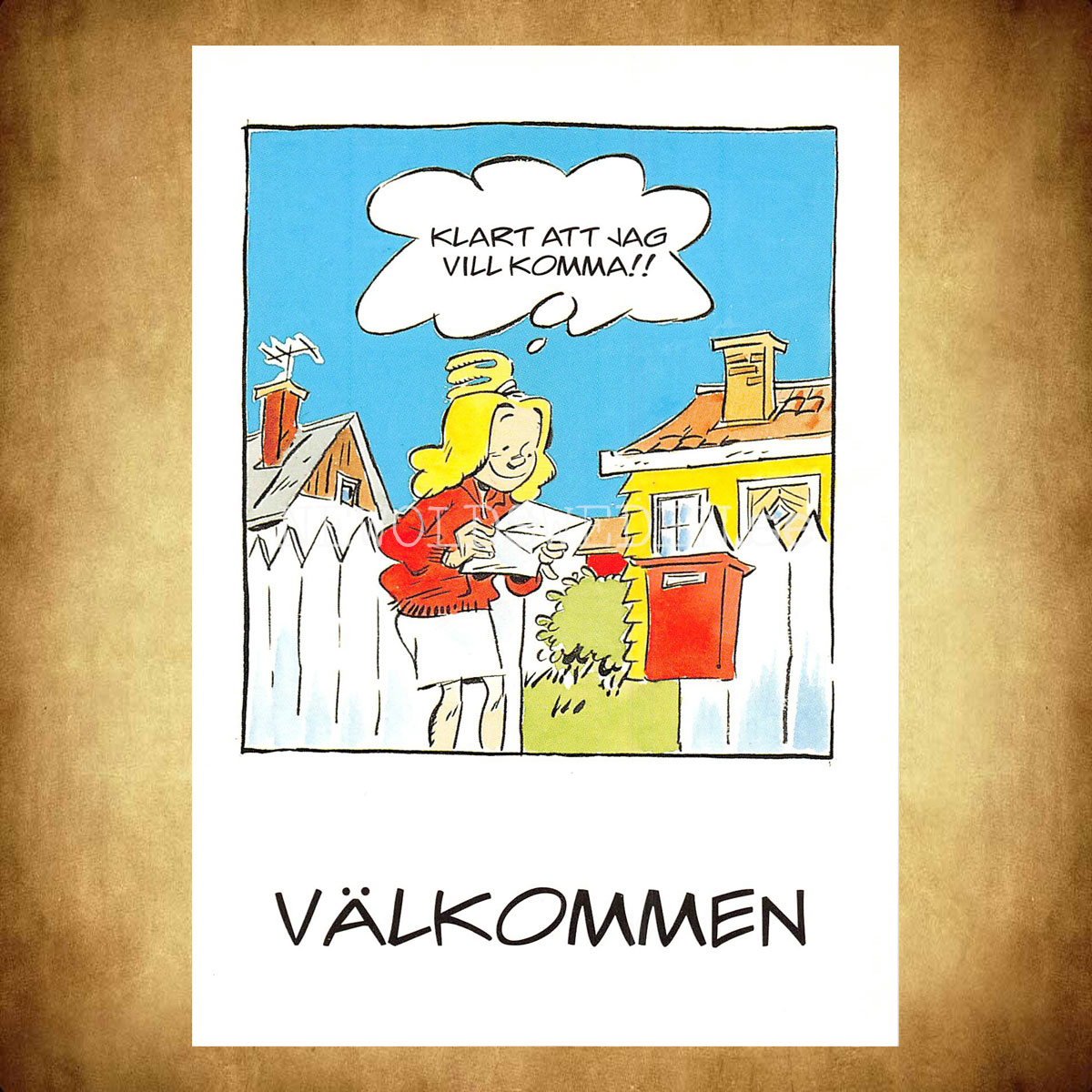 VÄLKOMMEN No: 7 - Eva och Adam - Johan Unenge - Vykort - 300 - 2
