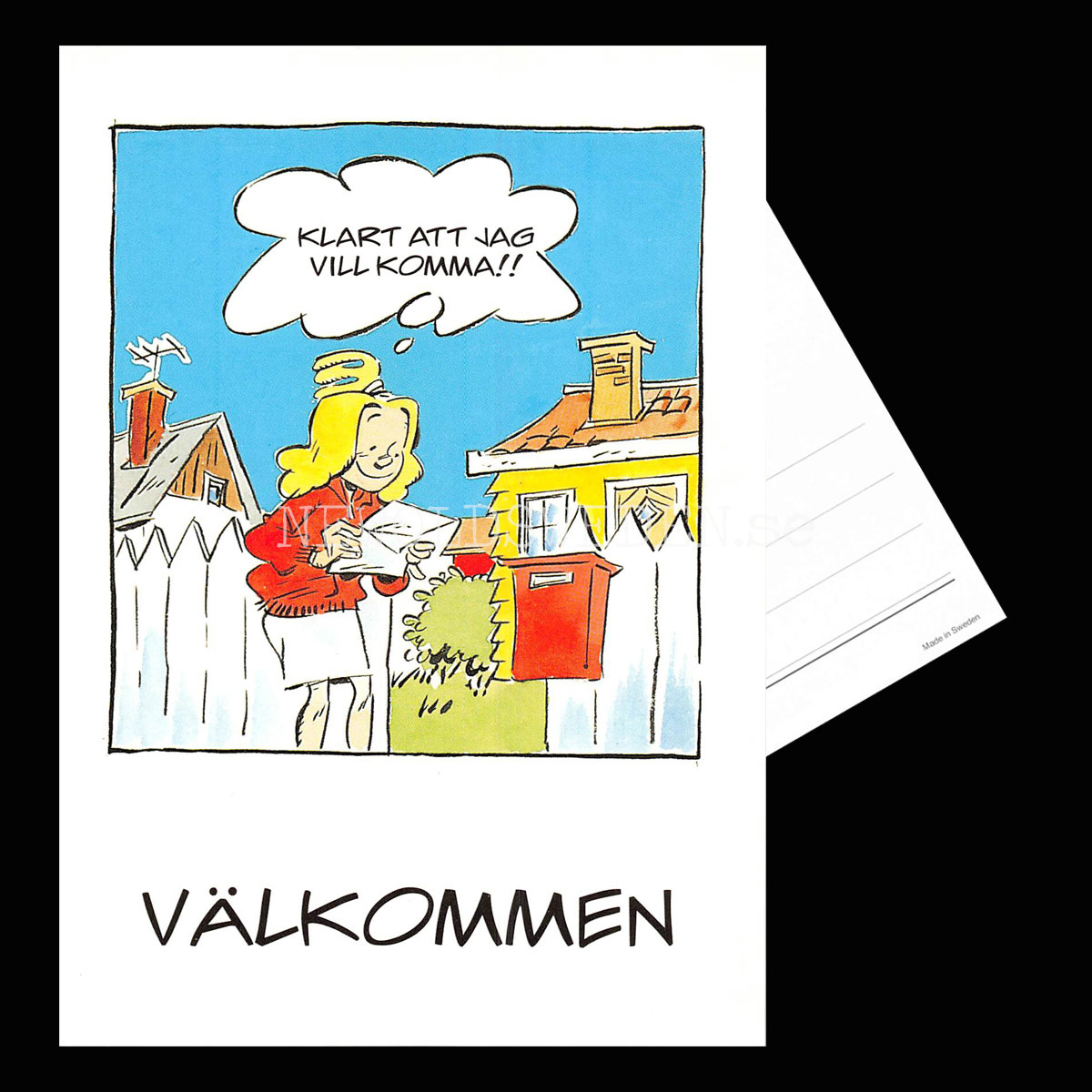 VÄLKOMMEN No: 7 - Eva och Adam - Johan Unenge - Vykort - 300 - 3