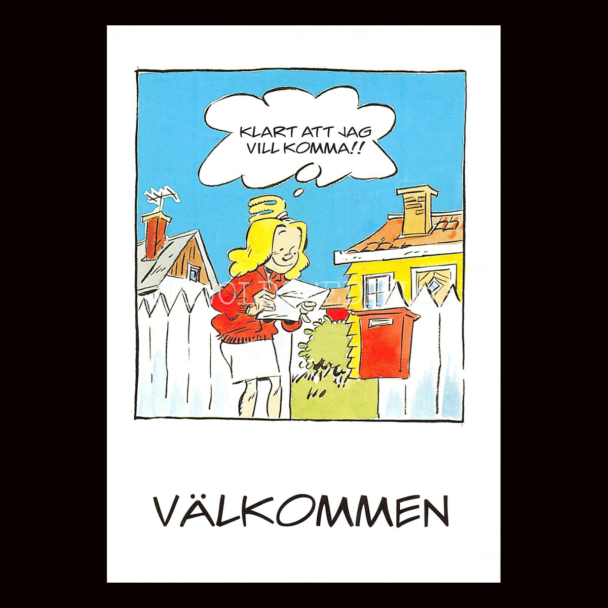 VÄLKOMMEN No: 7 - Eva och Adam - Johan Unenge - Vykort - 300