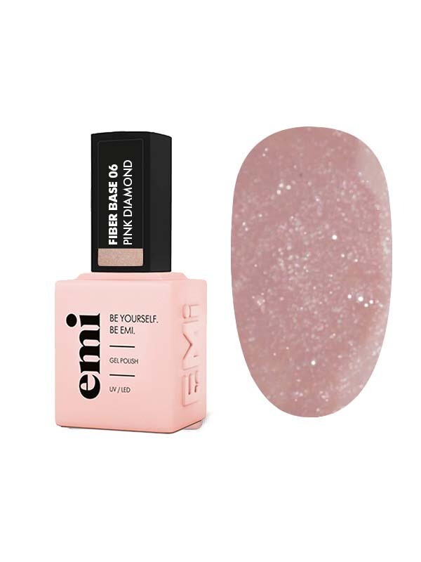 E.MiLac Fiber Basel Gel Pink Diamond #6