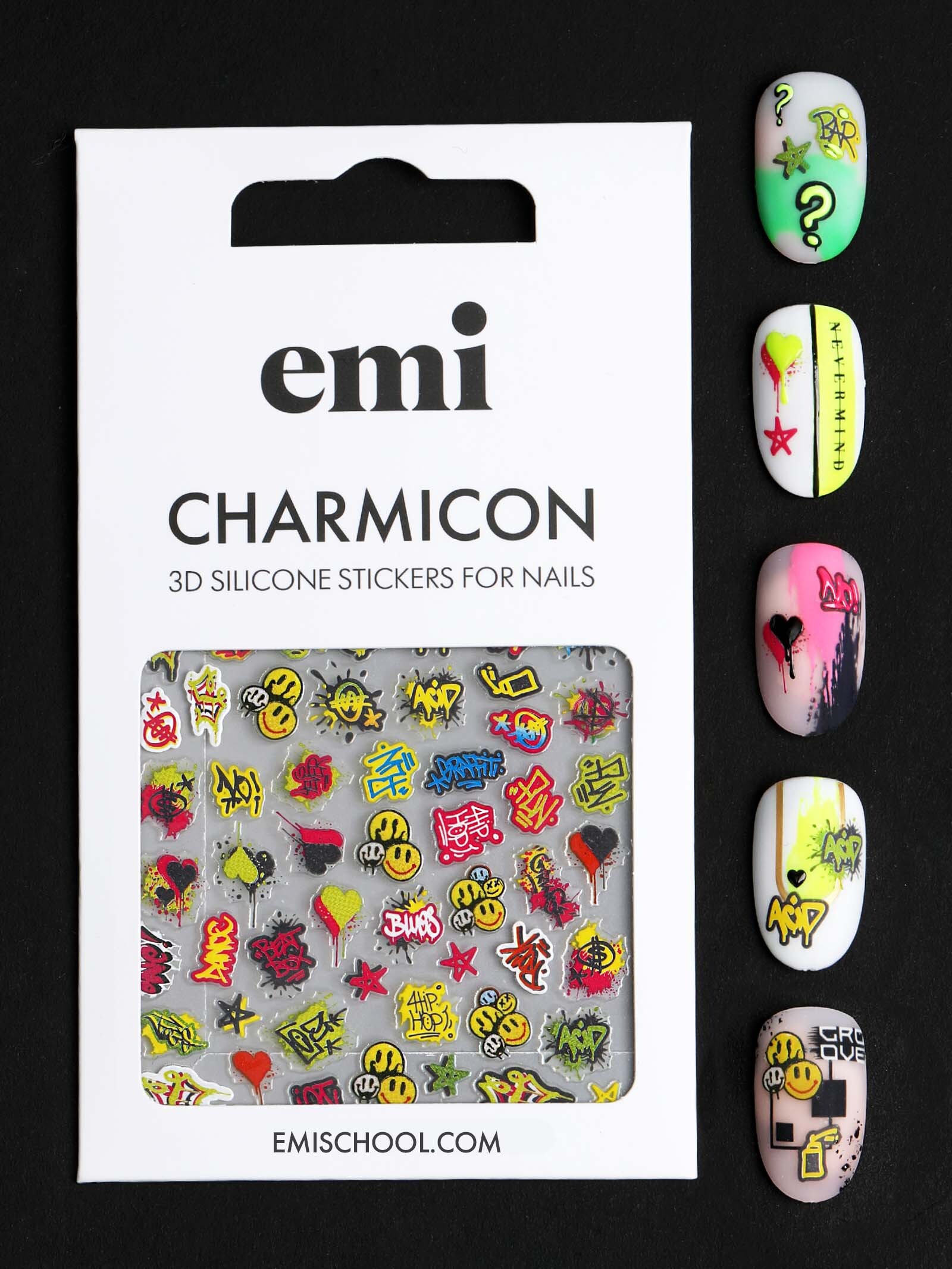 Charmicon 3D Silicone Stickers No. 204 Graffiti - 2