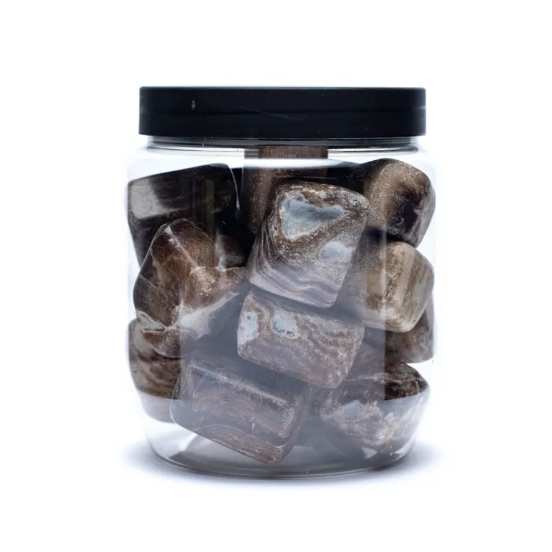 Brun Aragonit Trumlade A Kvalité ±500 Grams 2-3 Cm - 3