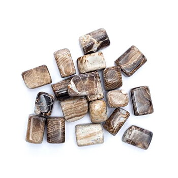 Brun Aragonit Trumlade A Kvalité ±500 Grams 2-3 Cm