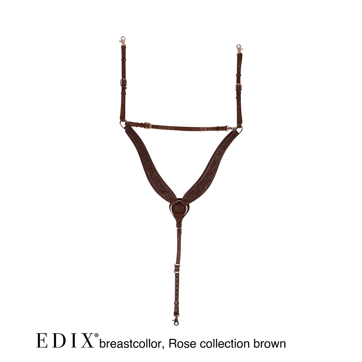 Anatomical breastcollar, Edix© Rose (incl. double padding), brown - 4