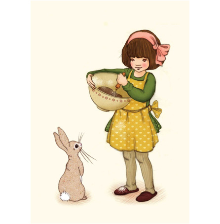 Baking with Belle, Postcard - Vykort från Belle & Boo