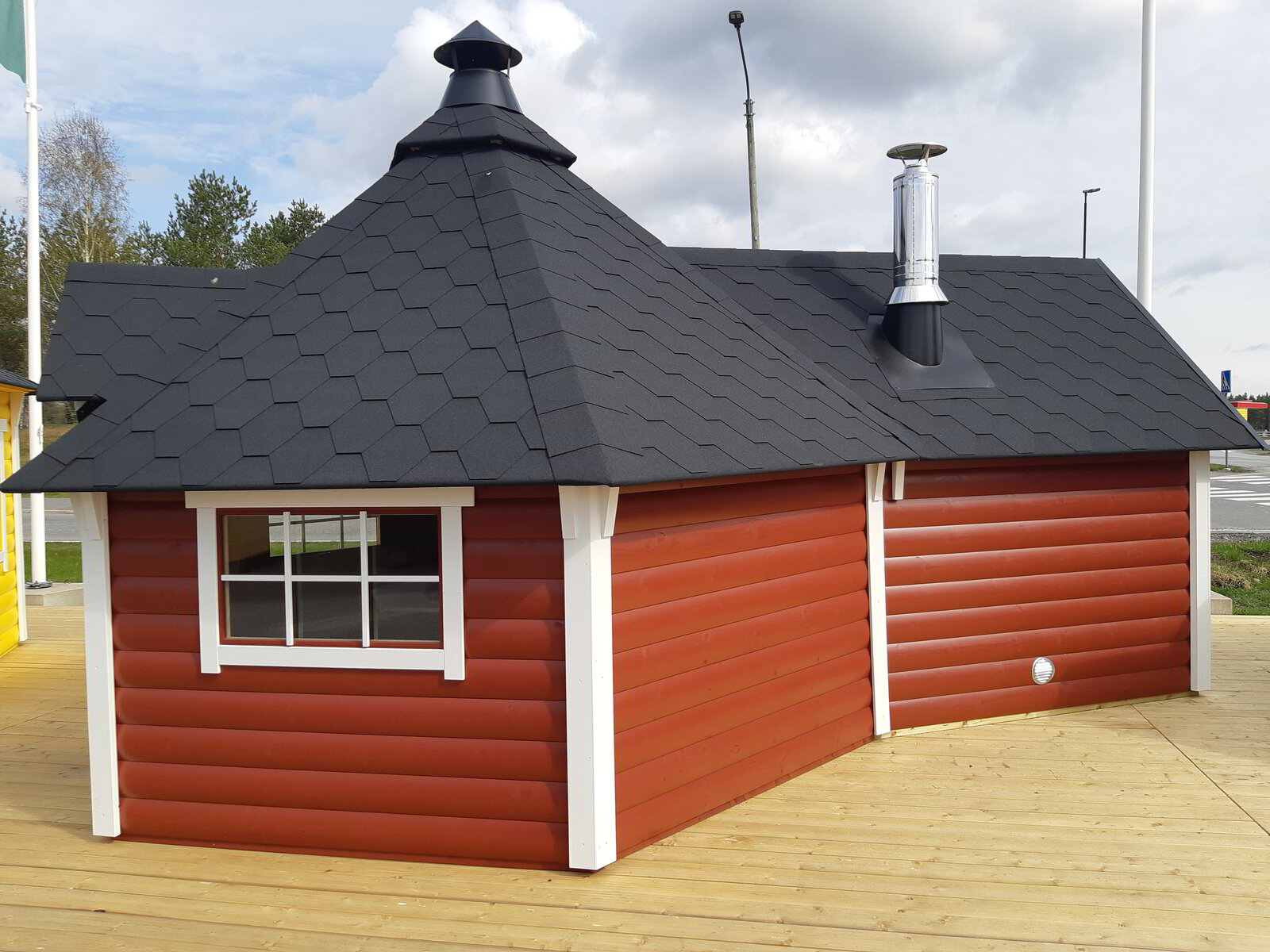 Grillkåta med bastu 