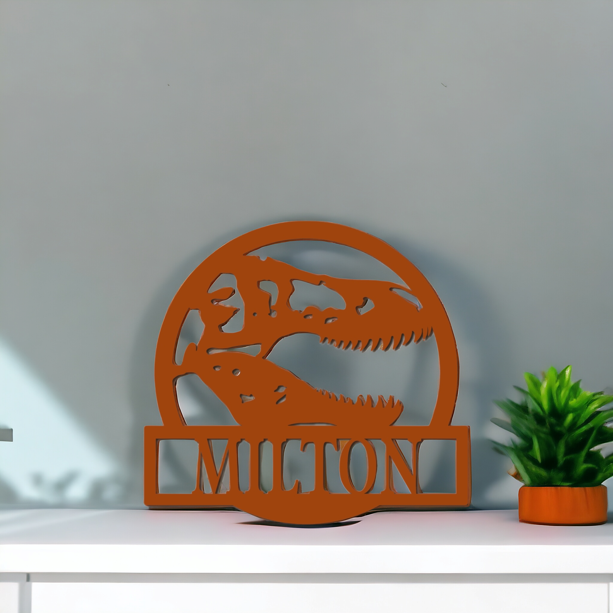 Dinosaurie Träskylt med namn - 13