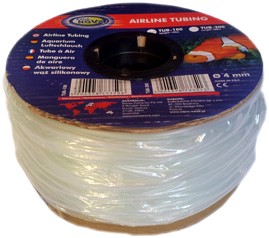 Aqua Nova - Syreslang silikon 4/6mm - Meterpris
