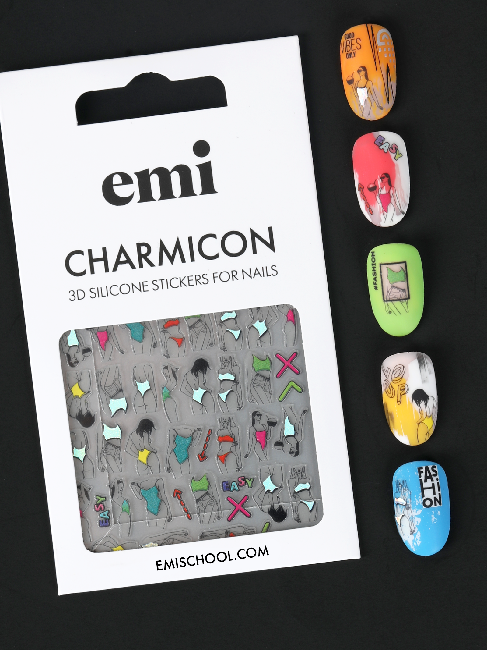 Charmicon 3D Silicone Stickers #208 Easy-breezy - 2