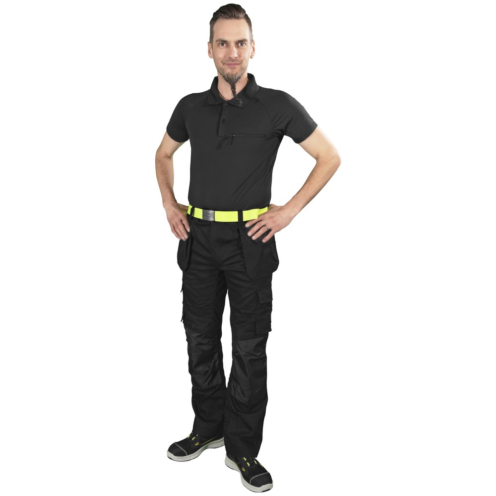 Byxor med spikfickor D108 svart stretch - 5