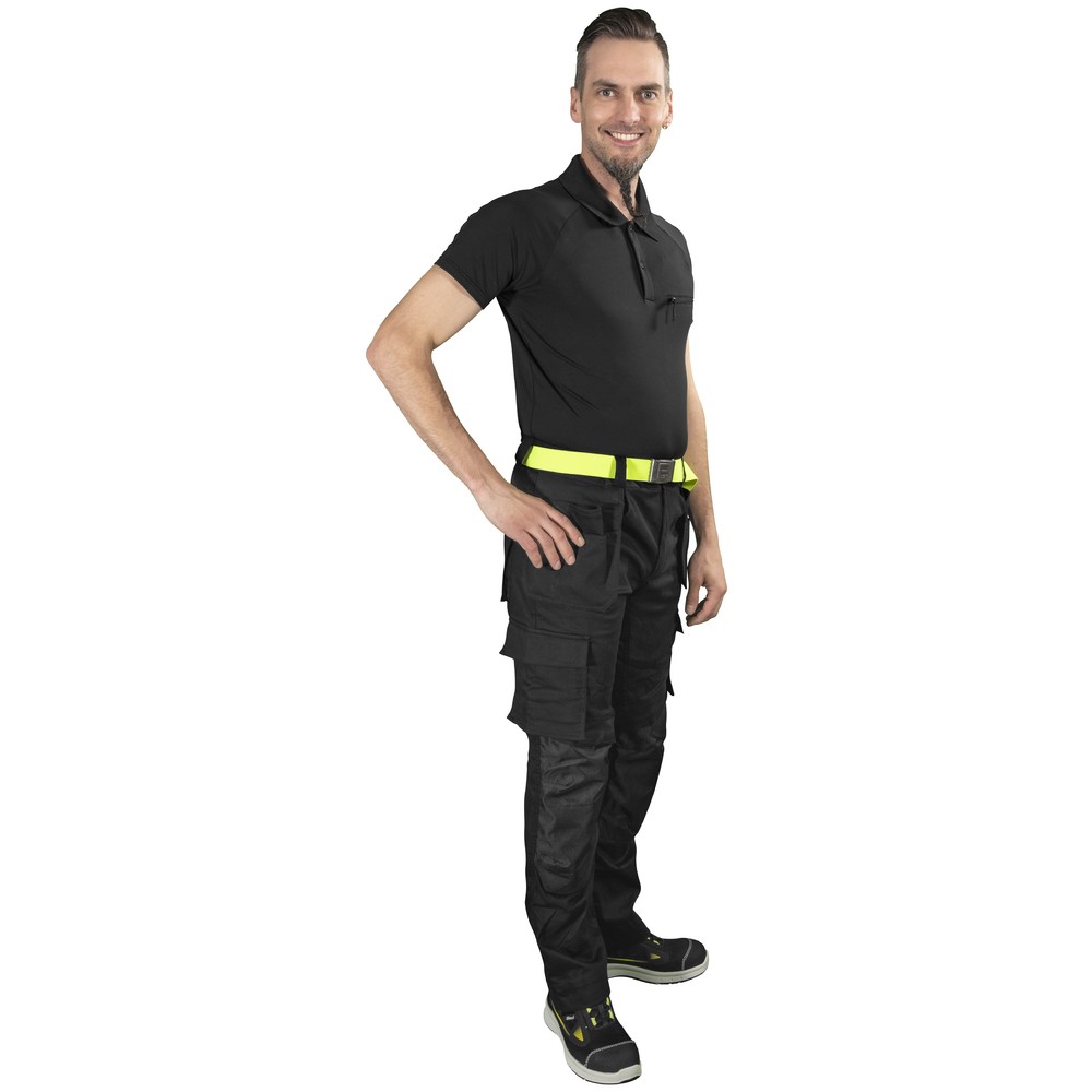Byxor med spikfickor D108 svart stretch - 4