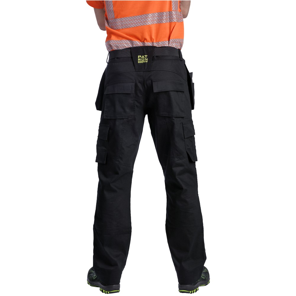 Byxor med spikfickor D108 svart stretch - 3