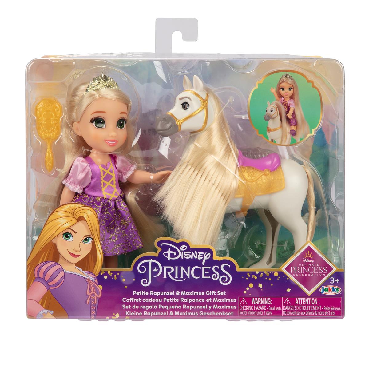 Disney Princess Rapunzel Docka Petite & Maximus