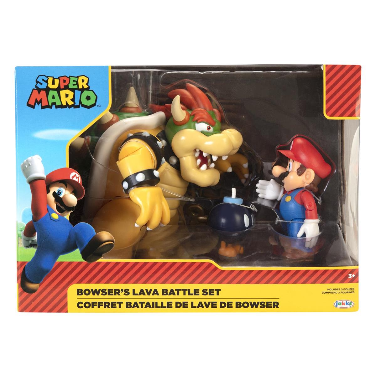 Super Mario Deluxe Playset Bowser Castle med Figurer - Toysforever