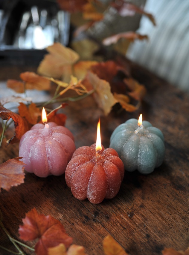 Pumpa - Ljus - Pumpaljus - Kola - Ø10xH10 cm - 4