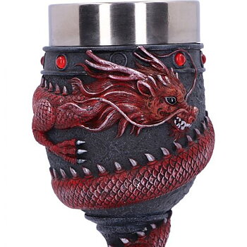 Röd drake Chalice/Bägare - 20cm