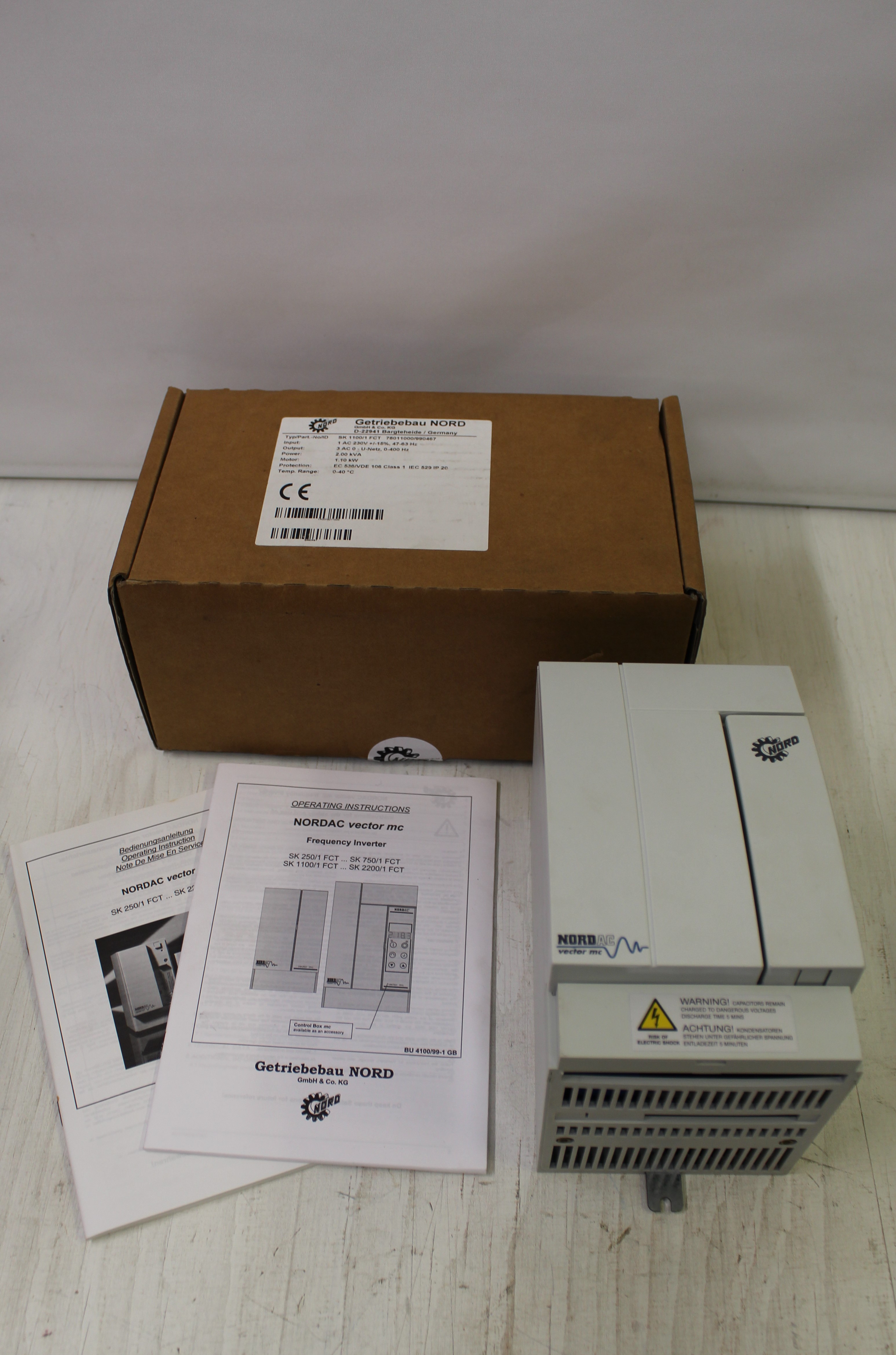 Frekvensomvandlare Nordac vector sk 1100 - 2