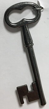 Nyckel Enkel 5,8cm Oxid