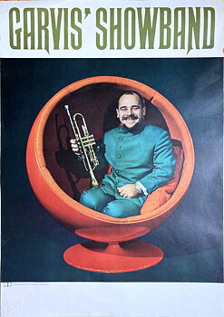 GARVIS SHOWBAND - Svensk / Skandinavisk Turnéaffisch (1960-tal) 